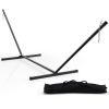 2-Person Heavy-Duty Hammock Stand with Storage Bag - black