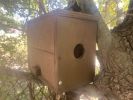 Squirrel House - Very Sturdy Outdoor Wooden Chipmunk Nesting Box To Gather Nuts Feeder (handmade with wood) - 39.95