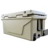 Khaki color ice cooler box 65QT camping ice chest beer box outdoor fishing cooler - as Pic