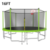 16FT Big Trampoline Green - as Pic