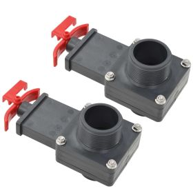 Pool Gate Valve 2 pcs 1.5" - Multicolour