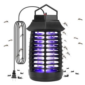 Bug Zapper Electric UV Mosquito Killer Lamp Insect Killer Light Pest Fly Trap Catcher  - Black