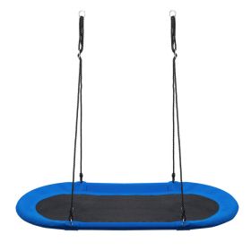 60 Inch Saucer Surf Outdoor Adjustable Swing Set - Blue