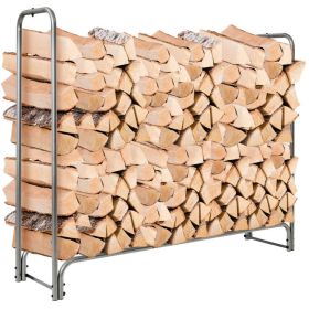 5 Feet Firewood Storage Log Rack - Black