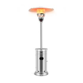 48000 BTU Patio Heater with Simple Ignition System - Silver