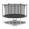 16FT Trampoline with Safety Enclosure Net, Outdoor Trampoline with Heavy Duty Jumping Mat and Spring Cover Padding for Kids and Adults - as Pic