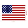 4 Pcs 3 x 5 Ft American US Flags Vivid Color and UV Fade Resistant Canvas Header Double Stitched  - Blue&Red