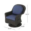 LIAM SWIVEL CLUB CHAIR (Set of 2) - as Pic