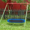 60 Inch Saucer Surf Outdoor Adjustable Swing Set - Blue