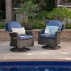 LIAM SWIVEL CLUB CHAIR (Set of 2) - as Pic