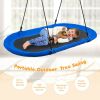 60 Inch Saucer Surf Outdoor Adjustable Swing Set - Blue