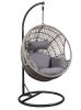 ACME Vinnie Patio Swing Chair with Stand, Fabric & Rope (1Set/3Ctn) 45088 - as Pic