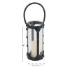 Decmode Modern 12 X 6 Inch Cylindrical Metal And Glass Candle Lantern - DecMode