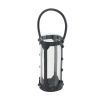 Decmode Modern 12 X 6 Inch Cylindrical Metal And Glass Candle Lantern - DecMode