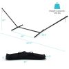 2-Person Heavy-Duty Hammock Stand with Storage Bag - black