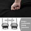 Cushioned Hammock Swing Chair with Hanging Kit - Black