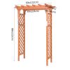 7 Feet Garden Wooden High Arbor Arch Plant Pergola - As shown in the picture