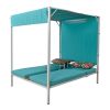 U_STYLE Outdoor Patio Sunbed Daybed with Cushions, Adjustable Seats - as Pic