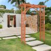 Garden Archway Arch Lattice Trellis Pergola for Climbing Plants and Outdoor Wedding Bridal Decor - As shown in the picture