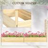 Wooden Planter,Flower shelf,Wood Planter Box - Natural Tone