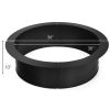 36 inch Round Steel Fire Pit Ring Line for Outdoor Backyard - Black