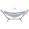 Free shipping  Hammock & Steel Frame Stand Swing Chair Home/Outdoor Backyard Garden Camp Sleep YJ - picture