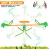 360 Degree Rotation Outdoor Kids Spinning Seesaw Sit and Spin Teeter Totter Outdoor Playground Equipment Swivel Teeter Totter for Backyard - as Pic