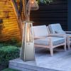 9500 BTU Portable Tabletop Pyramid Patio Heater with Glass Tube - as show