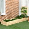 Wooden Planter,Flower shelf,Wood Planter Box - Natural Tone