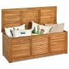 47 Gallon Deck Storage Bench Box Organization Tools - nature