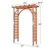 Garden Archway Arch Lattice Trellis Pergola for Climbing Plants and Outdoor Wedding Bridal Decor - As shown in the picture