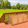 47 Gallon Deck Storage Bench Box Organization Tools - nature